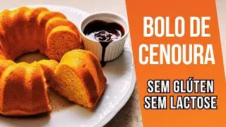 BOLO DE CENOURA FIT Sem Gl&uacute;ten, Sem Farinha e Fica Fofinho!