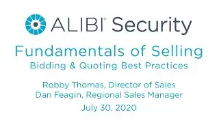 Fundamentals of Selling - Bidding & Quoting Best Practices