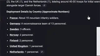 Breaking news, Germany, Denmark, France UK send massive army to Greenland!