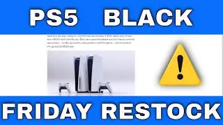 PS5 Black Friday Restock Deals, Times, & Where To Buy