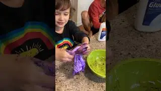 Making our own slime! Super easy with Magical Liquid!!! #sensoryplay #diyslime #slimerecipe #kidsfun