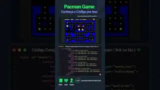 pacman game, jogo de programação #frontend #programacao #html #css #javascript #gameprogrammer