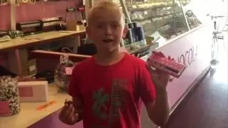 Reed Discovers Something New at Fowler's Chocolates!