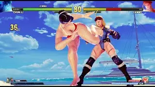 Street Fighter 5: Lifeguard Chun-Li (Character Swap Mod)