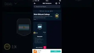Winter wildcard challenge token sbc requirements