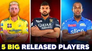 IPL 2024 - Top 5 Released Players | IPL 2024 Released Players | CSK, KKR, DC, RCB Released Players