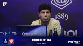 Rueda de prensa de Pepe Mena en la previa del Recre-Estepona.