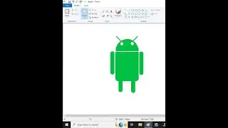 How to Draw Android Logo in MS Paint | Android Phone App Logo Drawings in MS paint #shorts #viral