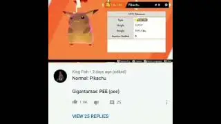 Gigantamax pikachu meme 
