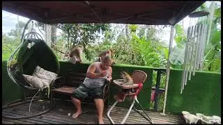 Shaki and kids Playing Outdoor