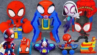 SpiderMan Unboxing ASMR | Spidey Web-Spinners Web-Quarters | Spidey action Launch Carry Case |Review