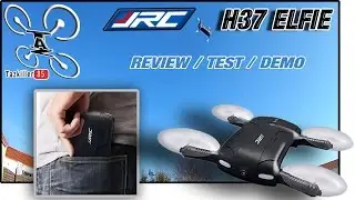 JJRC H37 ELFIE Drone Review Test Demo / EMMENEZ-LE PARTOUT !!!