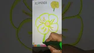 Day 21 ❤️ Yellow flower #art #asmr #drawing #colorful #new #trending #coloring #creative #artwork