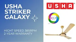 Usha Striker Galaxy 1200mm 80-watt Goodbye Dust Ceiling Fan with Anti Dust Bright Gold ICeiling Fan