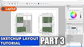 Tutorial #15 Belajar Sketchup Layout | Cara Membuat Gambar Kerja Kitchen Set - PART 3 (FINAL)