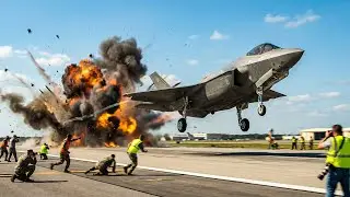 Iran Panic! US F-35 Pilot Takes Off At Full Speed ​​During Emergency