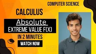 Absolute extreme value of a function #calculus #ai #tech #cs