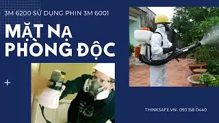 Bộ Mặt Nạ Ph&ograve;ng Độc 3M 6200, Mặt Nạ Phun Sơn, Phun Ho&aacute; Chất, Xịt Thuốc S&acirc;u [Sản phẩm ch&iacute;nh h&atilde;ng]