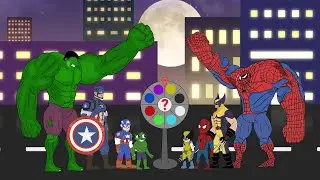Evolution of HULK, Spiderman, Captain America, Wolverine : What Color Suits Them ?