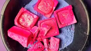ASMR Crushing Cornstarch, Gym Chalk Cubes & Bombs 💕✨ ElectroPop | Oddly Satisfying