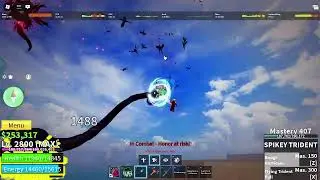 honor  hunting 4.6 to 5m  using green lightning and  spikeytrident part 2[bloxfruit]👿