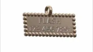 Beaded Personalized Pet Tag Name Plate