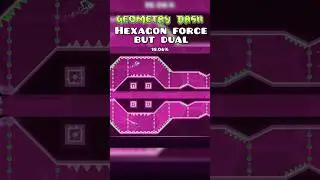 Hexagon force but dual in Geometry Dash #geometrydash