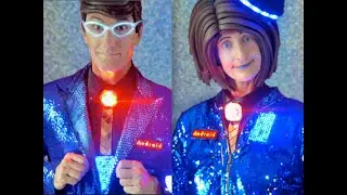 Humanoid Robots UK. Walkabout act.