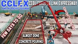 CCLEX LATEST UPDATE CEBU CORDOVA LINK EXPRESSWAY |  CONCRETE POURING MAIN BRIDGE DECK