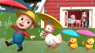 Rain Rain Go Away | Animal Version | Rosoo Police Nursery Rhymes