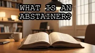 English Vocabulary: abstainer