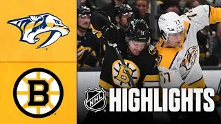 Predators vs. Bruins | NHL Highlights | January 27, 2026
