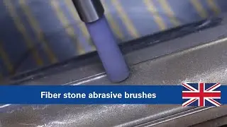 Fiber stone abrasive brushes  | Application Video