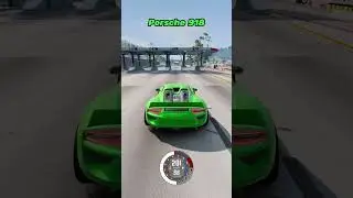 Porsche Brake Test at 200 KM/H 🚗🚀 #shorts