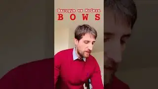 Baroque vs Modern BOW Can u hear the difference? #baroque #bow #bachdouble #100daypracticechallenge