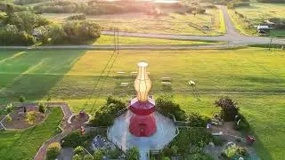 Worlds biggest lamp Donalda Alberta