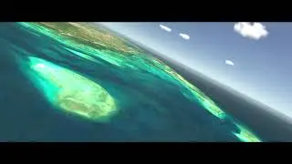 399.05  Flight east over Indian Ocean to nearby Mafia Airport, Mafia Island, Pwani Region, Tanzania