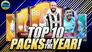 TOP 10 PACKS OF THE YEAR | FIFA MOBILE 18 S2 MY BEST PACKS OF 2017!!