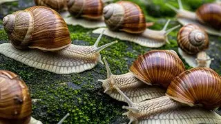 The Great Night Feast: Snail Hunts for Dinner in a Backyard Macro View