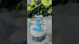 DIY seashell waterfall ⛲✨ #showpiece #seashellcraft #diycrafts #shorts #homedecor