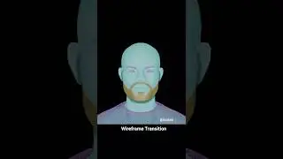 3D Head Sculpt - wireframe #b3d #shorts #transition #3dportrait #digitalartist #digitalart #3dsculpt