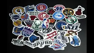 NBA TEAM LOGO stickers | 3m Reflectorized