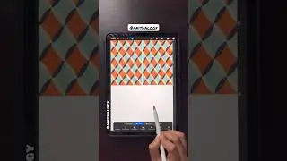 Procreate pattern tutorial|iPad art| learn digitalart|repeating pattern #procreatetutorial #ipadart