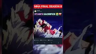 STAIN'S SACRIFICE 😭❤️&zwj;🩹 | MHA Final Season 8 #myheroacademia #edit #amv #anime