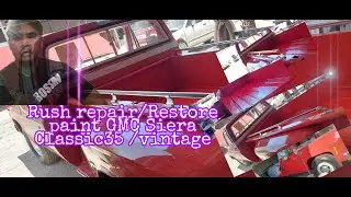 Rush repair  GMC (siera classic35 )#car #vintage #carstatus # #carpainting #carspray