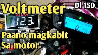 VOLTMETER, Paano mag kabit sa kahit anung motor. (Rusi Dl 150)