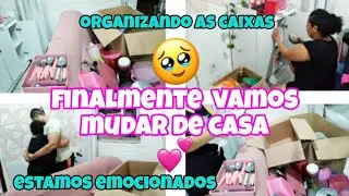 VAMOS COME&Ccedil;AR A MUDAN&Ccedil;A PRA CASA NOVA😲💕UMA NOVA FASE🙏 DIA DE ARRUMAR AS CAIXAS 💕