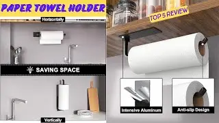 ✔LENDOUBLE Self Adhesive or Drill Mounting Stainless Steel Paper Towel Holder