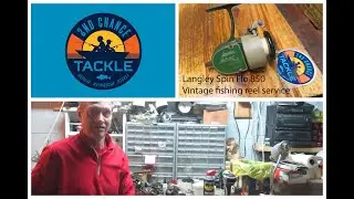 Langley Spin Flo 850 vintage spin fishing reel how to take apart and service