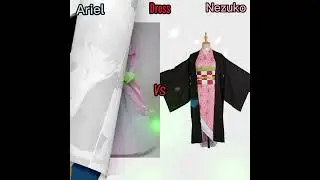 Ariel 🧜&zwj;♀️Vs Nezuko 🌸 | #shorts #edit
